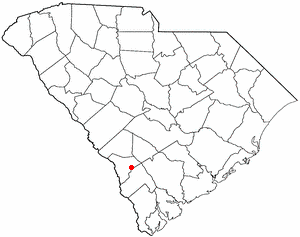 Map of Fairfax, SC